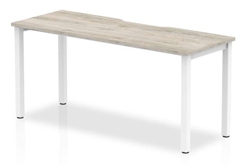 Gladstone Grey Oak 1 Person Single Bench Desk - 1400mm 