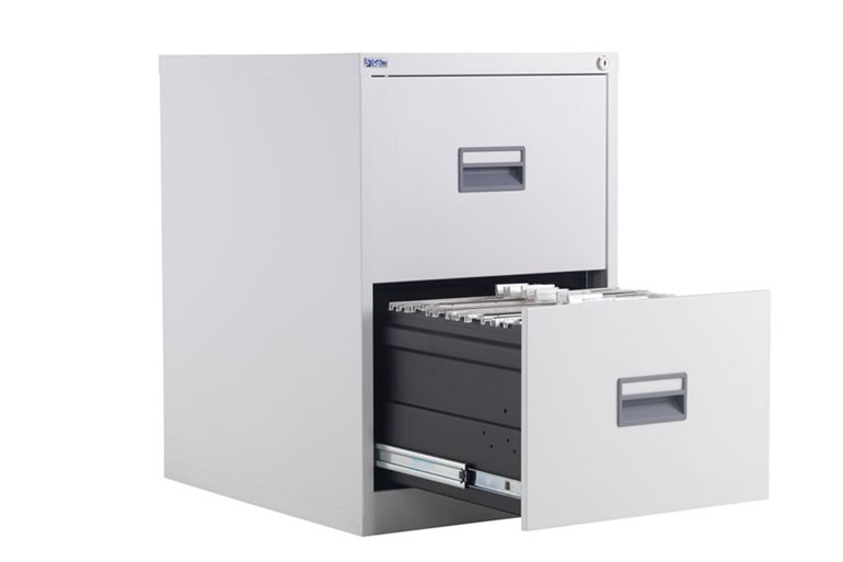 Mod White Steel Filing Cabinets