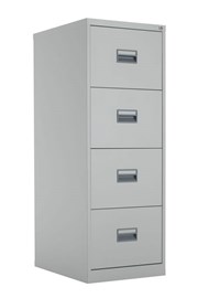 Mod Grey steel Filing Cabinets - Four Drawer 