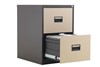 Mod Brown Steel Filing Cabinets