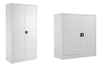Mod White Steel 2 Door Cupboard - 1000mm 