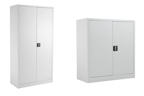 Mod White Steel 2 Door Cupboard - 1000mm 