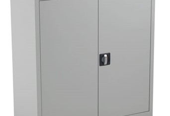 Mod Grey Steel 2 Door Cupboard - 1000mm 