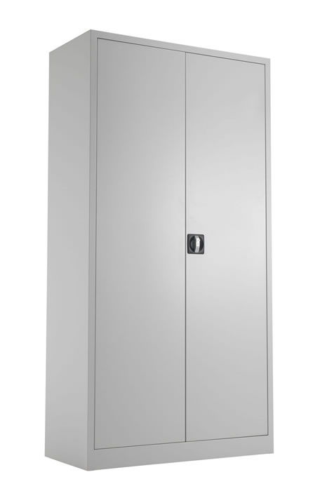View Mod Grey H1790mm Steel 2 Door Cupboard 3 Shelves information