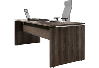 Mokka Executive Rectangular Desk - Royal Brown Oak 800 mm Wide