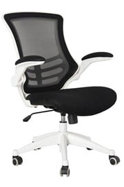 Ergo Black Mesh Home Office Chair - White Frame