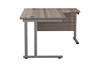 Kestral Grey Oak Cantilever Corner Workstation