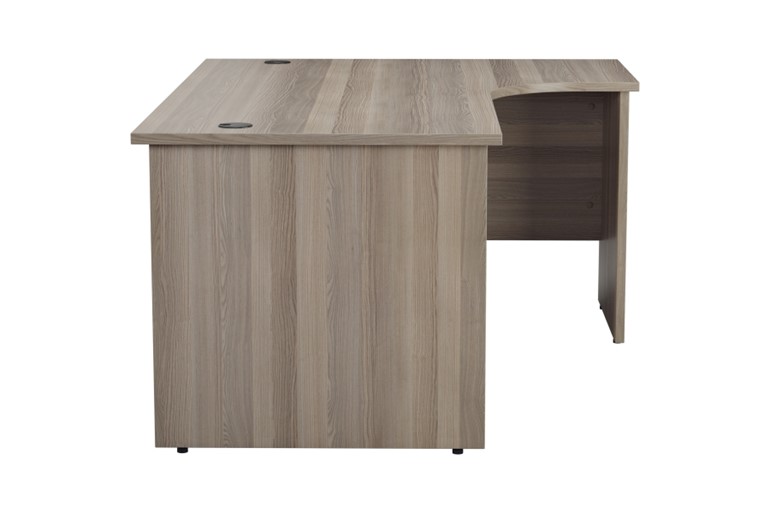 Kestral Grey Oak Panel Corner Workstation