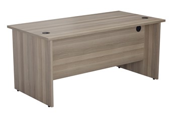 Kestral Grey Oak Rectangular Panel Desk - 1200mm 600mm Deep 