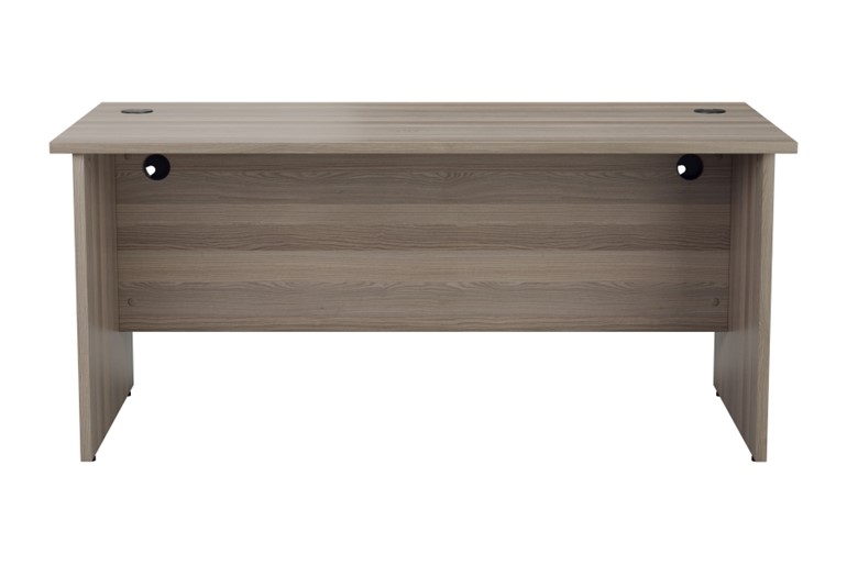 Kestral Grey Oak Rectangular Panel Desk