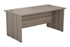 Kestral Grey Oak Rectangular Panel Desk