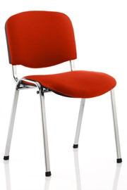Waiting Room Chair - Orange With Arms