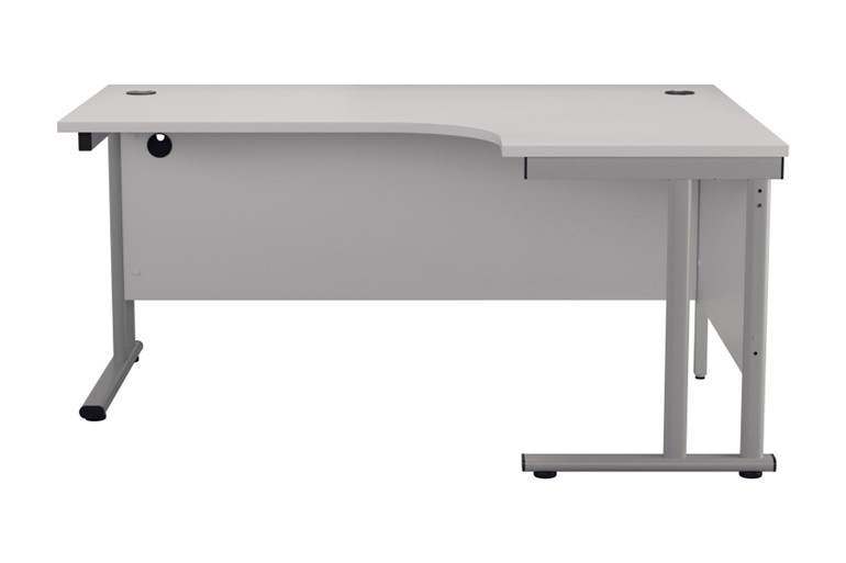 Kestral White Cantilever Corner Workstation