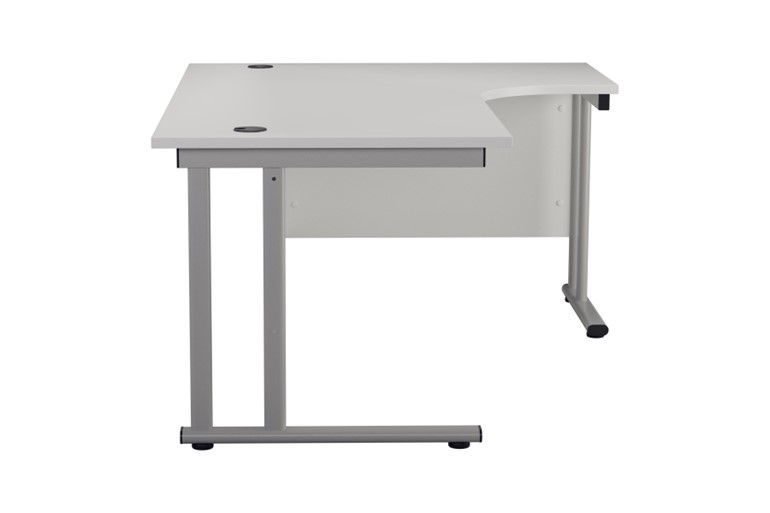 Kestral White Cantilever Corner Workstation