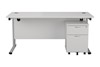 Kestral White Promo Desk And Pedestal