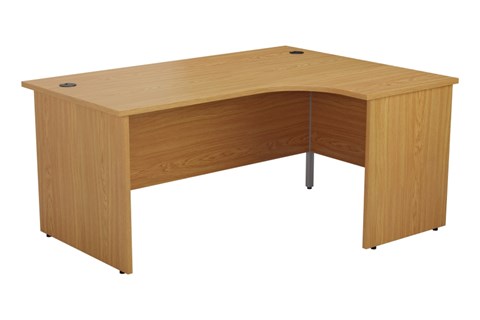 Kestral Oak Panel Corner Workstation - Right Handed 1600mm