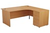 Kestral Corner Panel Desk And Pedestal