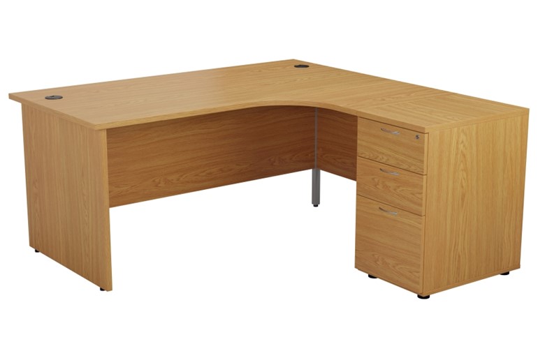 Kestral Corner Panel Desk And Pedestal