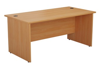 Kestral Beech Rectangular Panel Desk - 1200mm