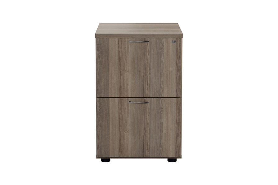 Kestral Grey Oak 2 Drawer Filing Cabinet