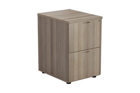 Kestral Grey Oak 2 Drawer Filing Cabinet