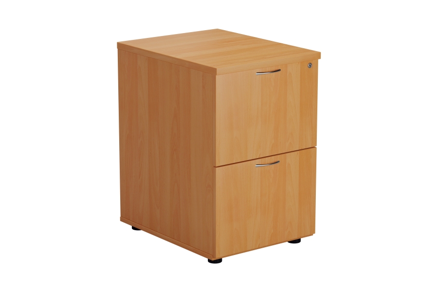 View 2 Drawer Office Filing Cabinet Lockable 2 Wood Finishes Kestral information