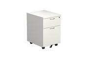 Kestral White 2 Drawer Mobile Pedestal