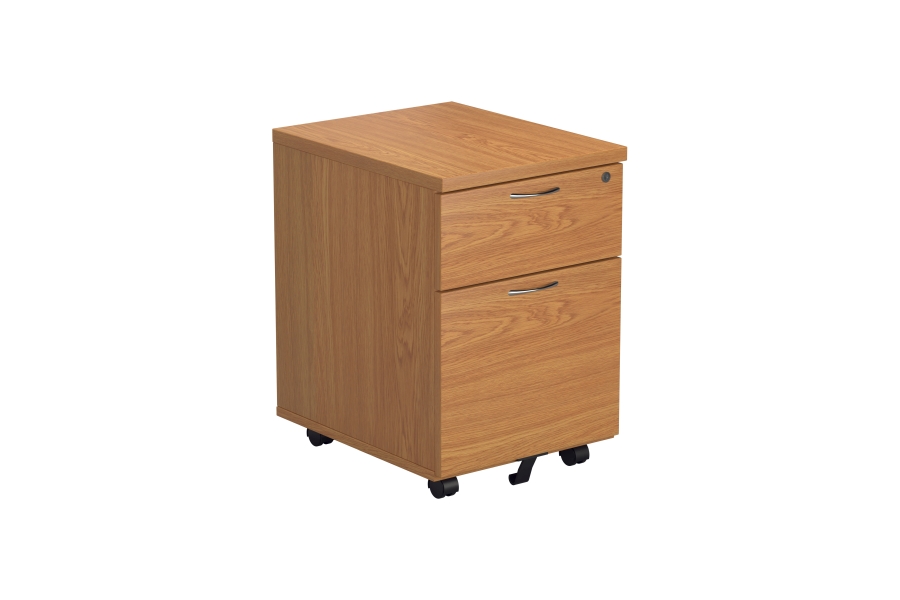 View Oak Mobile Office 2 Drawer Pedestal Lockable Kestral information