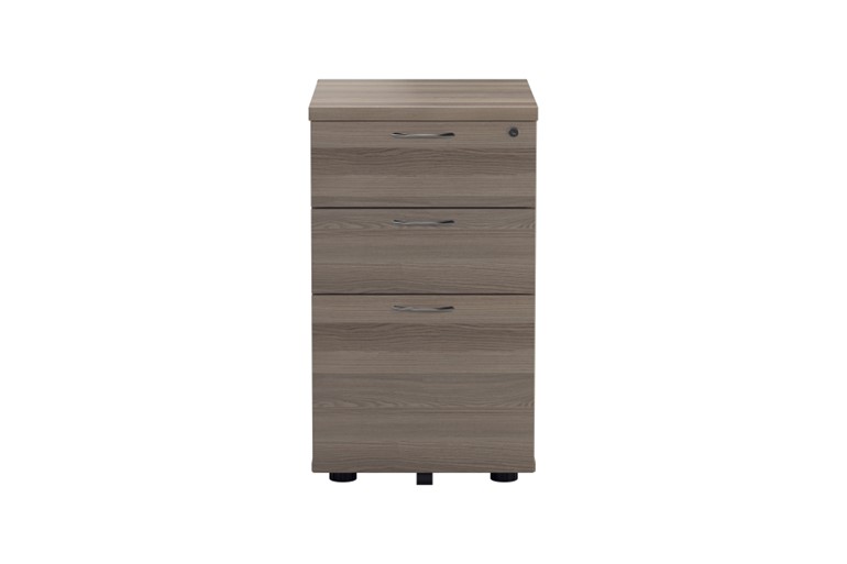 Kestral Grey Oak Under Desk Pedestal