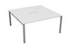 Kestral White 2 Person Double Bench Desk