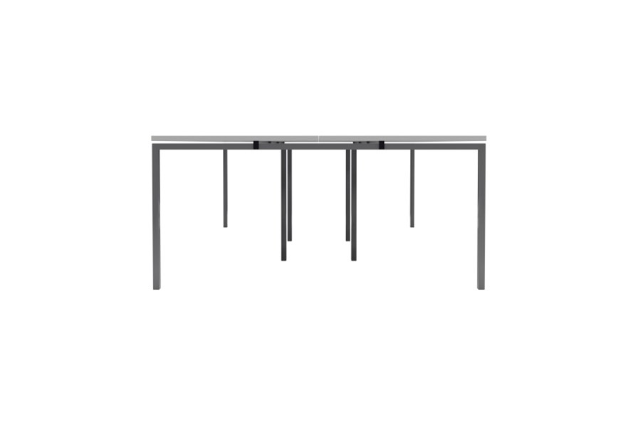 Kestral White 6 Person Double Bench Desk