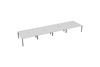 Kestral White 8 Person Double Bench Desk