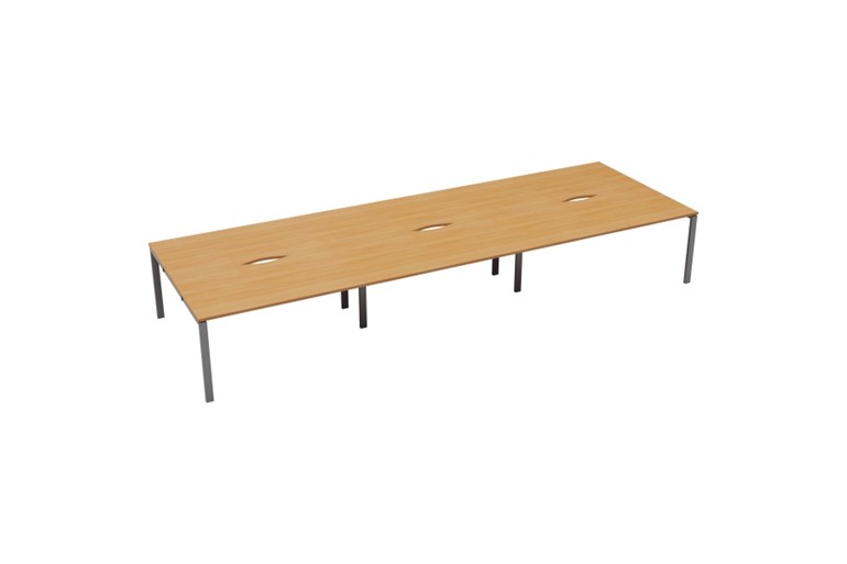 Kestral 6 Person Double Bench Desk