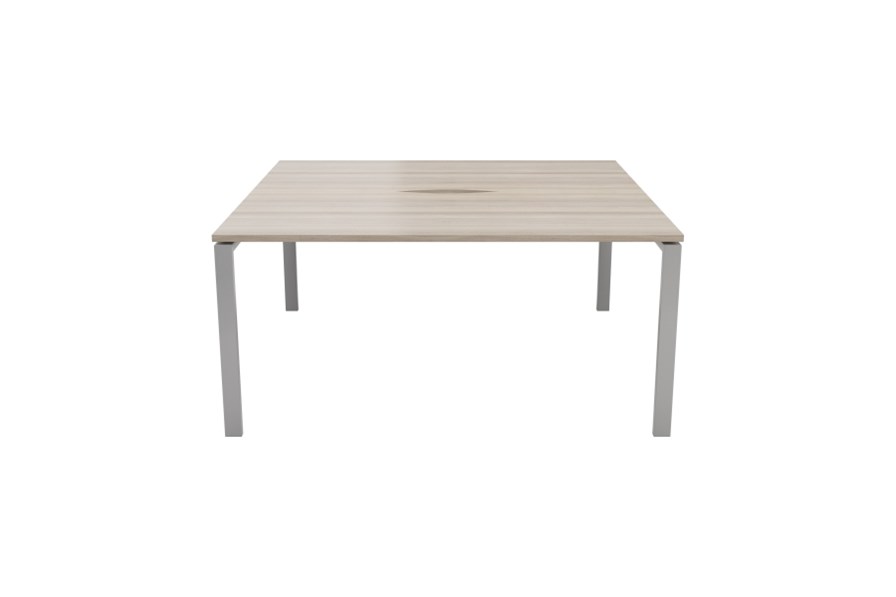 Kestral Grey Oak 2 Person Double Bench Desk