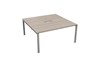 Kestral Grey Oak 2 Person Double Bench Desk