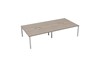 Kestral Grey Oak 4 Person Double Bench Desk