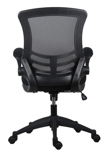 Mesh Back Office Chair - Folding Arms - 5 Colours - Height Adjustable ...