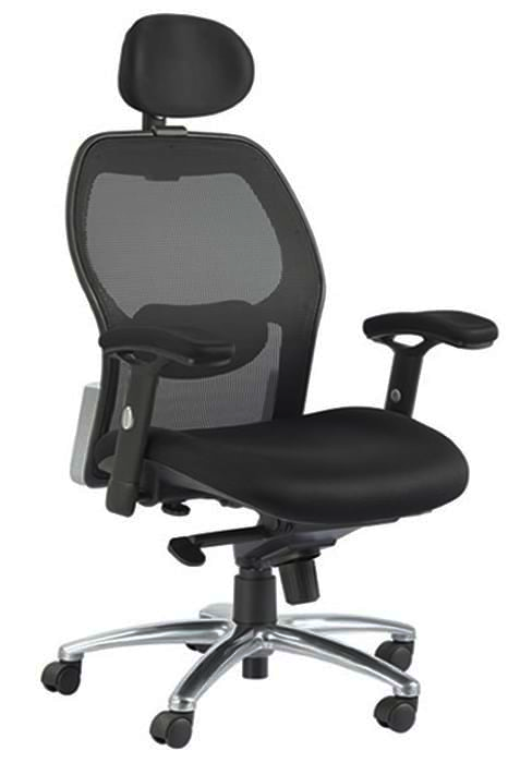 High Back Mesh Office Chair With Headrest Deeply Padded Seat Cobhamly