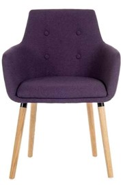 Alesto Reception Chair - Plum 