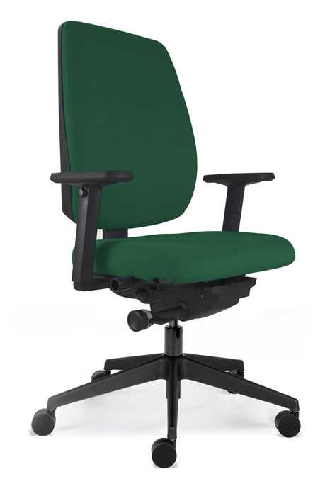 View Green Fabric Heavy Duty Office Chair Independent Seat Backrest Adjustment Seat Slide Adjustable Arms Posture Logic information