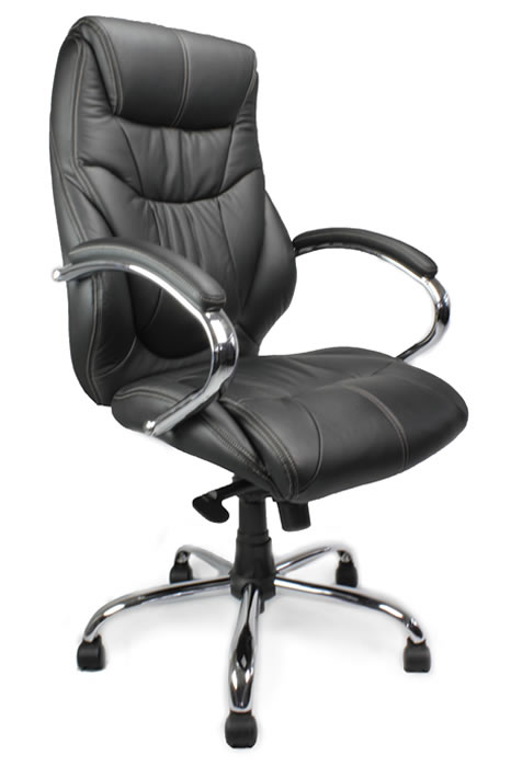 View Executive Leather Office Chair Black or Tan Coloured Bernera information