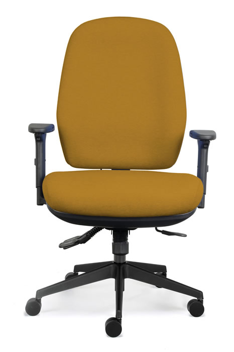 View Yellow Bariatric Office Chair Large Deeply Padded Seat Ratchet Backrest Height Adjustment 28 Stone Tested Torque Positiv information