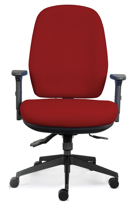 View Red Bariatric Office Chair Large Deeply Padded Seat Ratchet Backrest Height Adjustment 28 Stone Tested Torque Positiv information