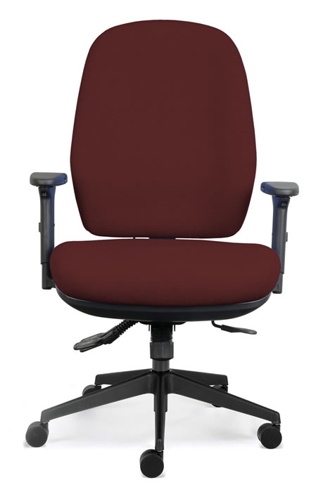 View Red Bariatric Office Chair Large Deeply Padded Seat Ratchet Backrest Height Adjustment 28 Stone Tested Torque Positiv information