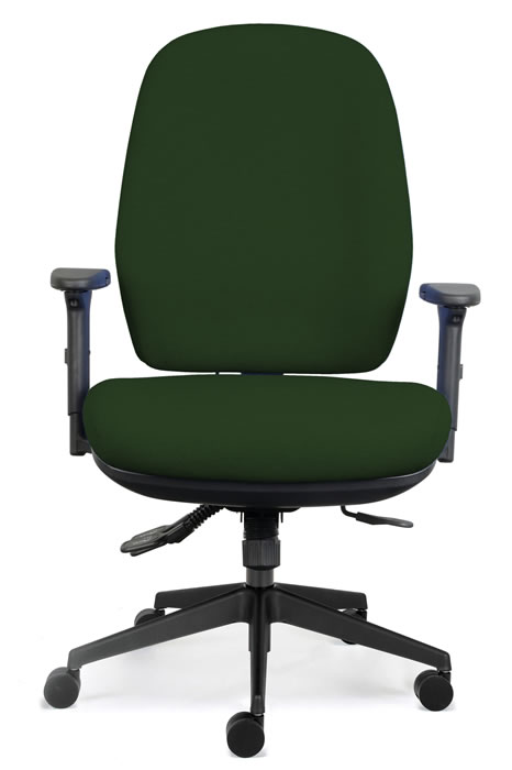 View Green Bariatric Office Chair Large Deeply Padded Seat Ratchet Backrest Height Adjustment 28 Stone Tested Torque Positiv information