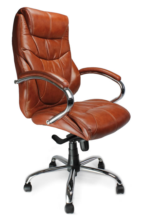 View Executive Leather Office Chair Tan Bernera information