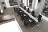 Nene Black Rectangular Cantilever Desk