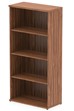 Nova Walnut 1600mm Office Bookcase