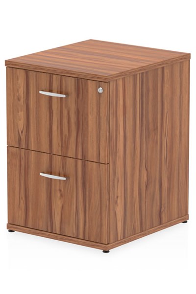 Nova Walnut 2 Drawer Filing Cabinet