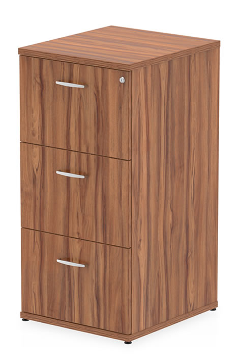 Drawer Lockable Filing Cabinet, Walnut Filing Cabinet 3 Drawer